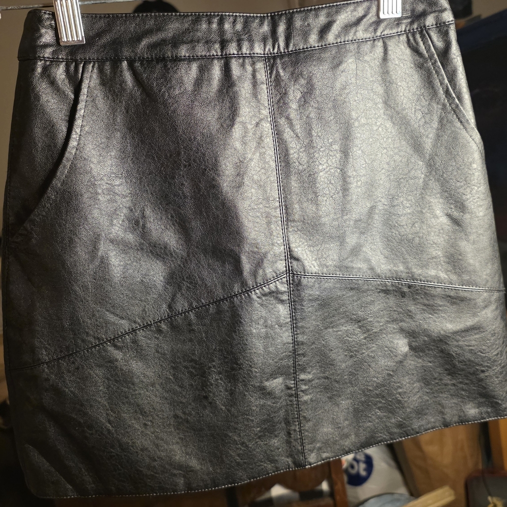 Lulu's Brand Leather Skirt